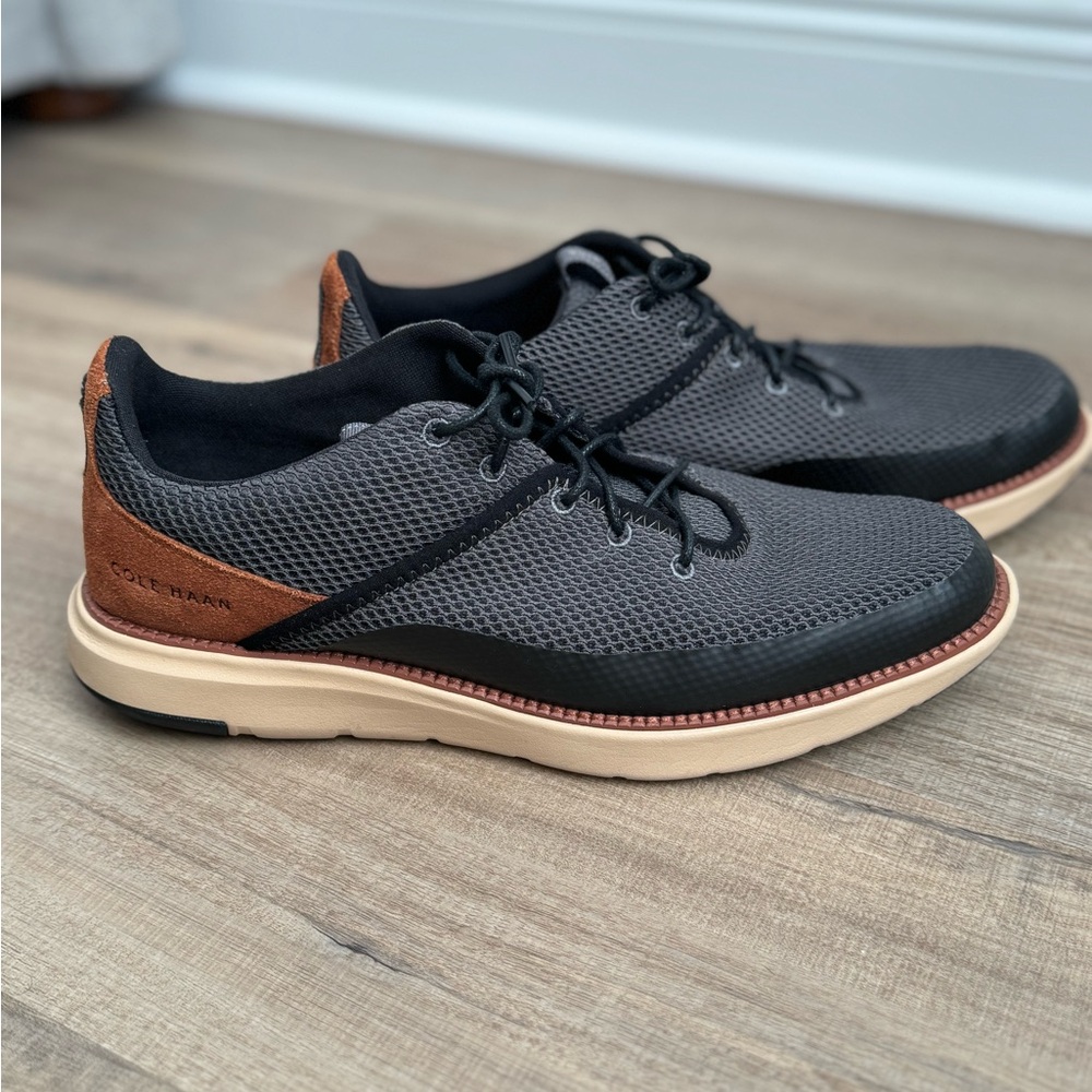 Cole Haan Grand Atlantic Shoes Men's Size 10M Gray Brown Casual Sneaker